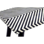 Boho Black and White Bone Inlay Console Table with Metal Legs - Bargainia.com - 5018705440040