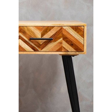 Boho Two Drawer Mango Wood Console Table - Bargainia.com - 5018705948447