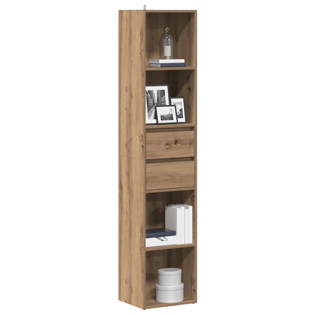 Book Cabinet Artisan Oak 36x30x171 cm Engineered Wood - Bargainia.com - 8721158435729 - 856047