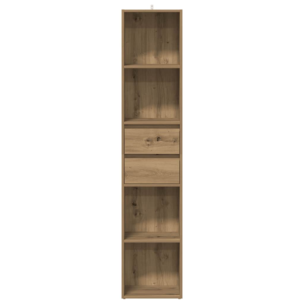 Book Cabinet Artisan Oak 36x30x171 cm Engineered Wood - Bargainia.com - 8721158435729 - 856047