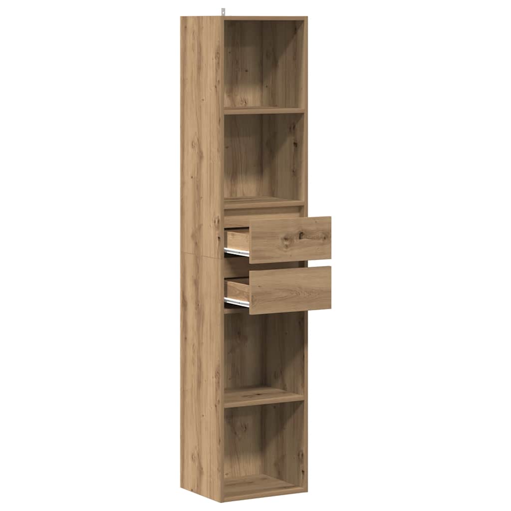 Book Cabinet Artisan Oak 36x30x171 cm Engineered Wood - Bargainia.com - 8721158435729 - 856047