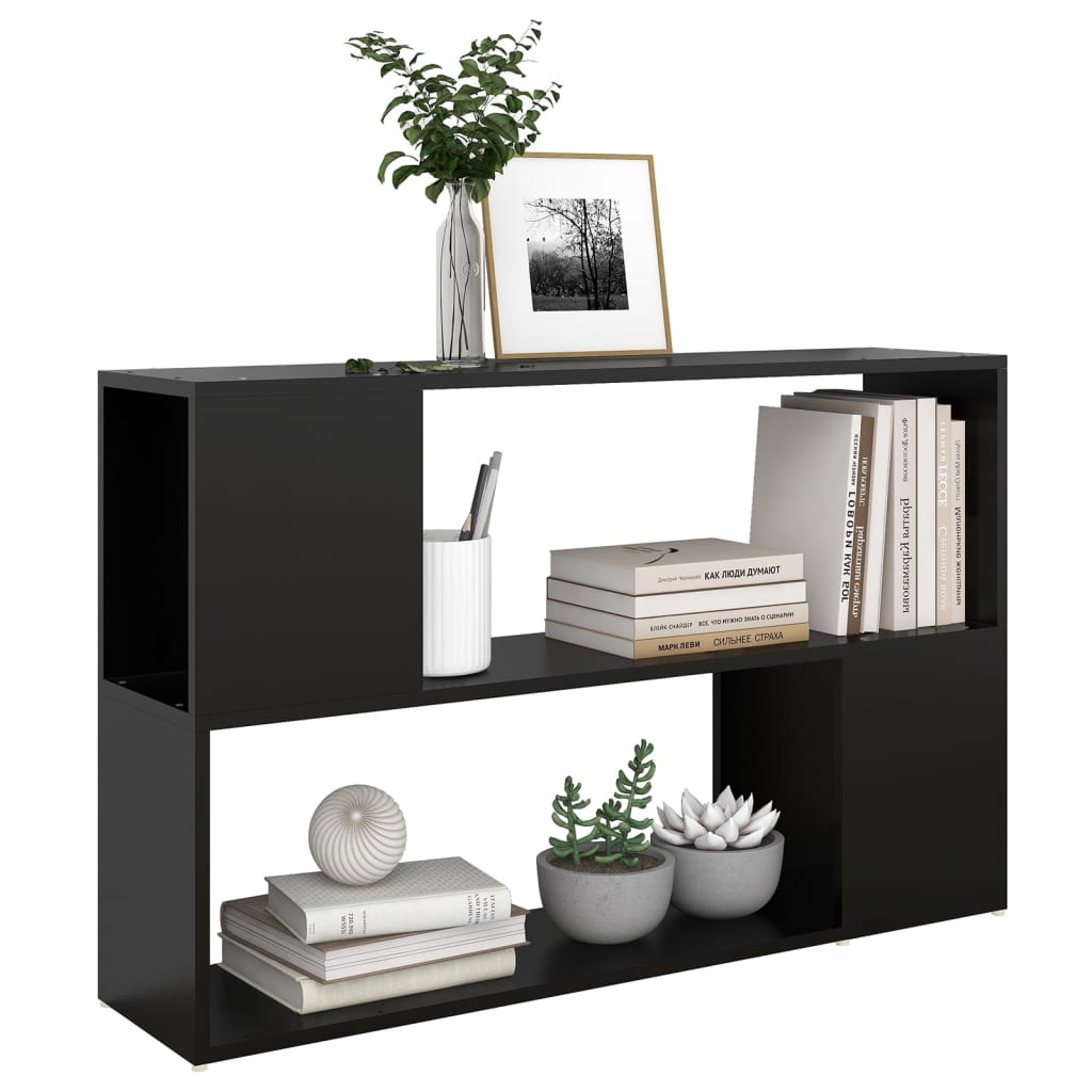 Book Cabinet Black 100x24x63 cm Engineered Wood - Bargainia.com - 8720286651278 - 809171