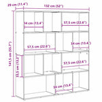 Book Cabinet Black oak Engineered wood - Bargainia.com - 