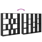 Book Cabinet Black oak Engineered wood - Bargainia.com - 