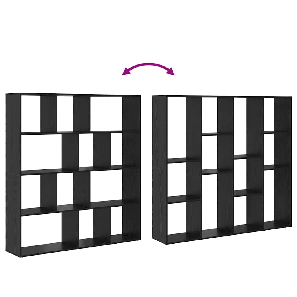 Book Cabinet Black oak Engineered wood - Bargainia.com - 