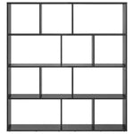 Book Cabinet Black oak Engineered wood - Bargainia.com - 