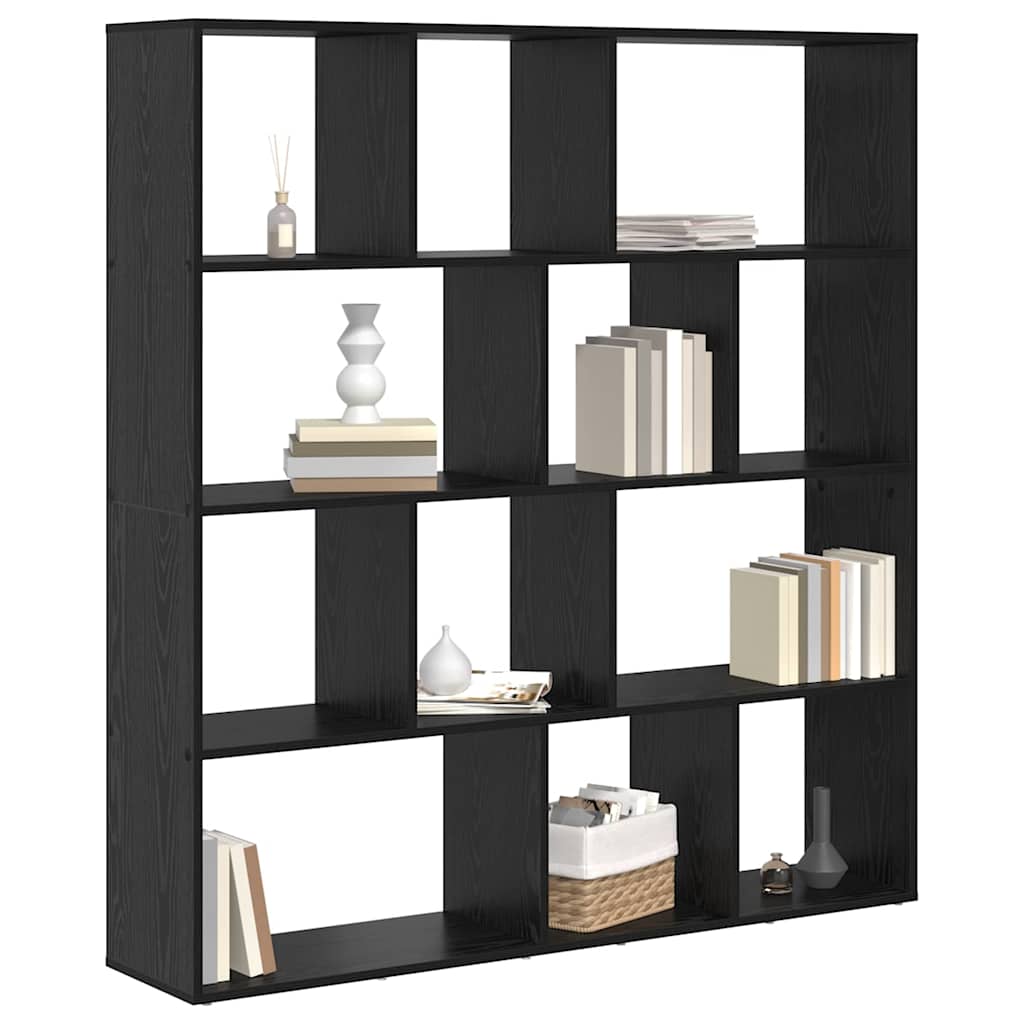 Book Cabinet Black oak Engineered wood - Bargainia.com - 