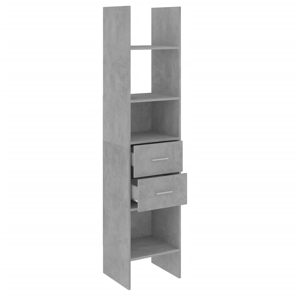 Book Cabinet Concrete Grey 40x35x180 cm Engineered Wood - Bargainia.com - 8720286352755 - 803420
