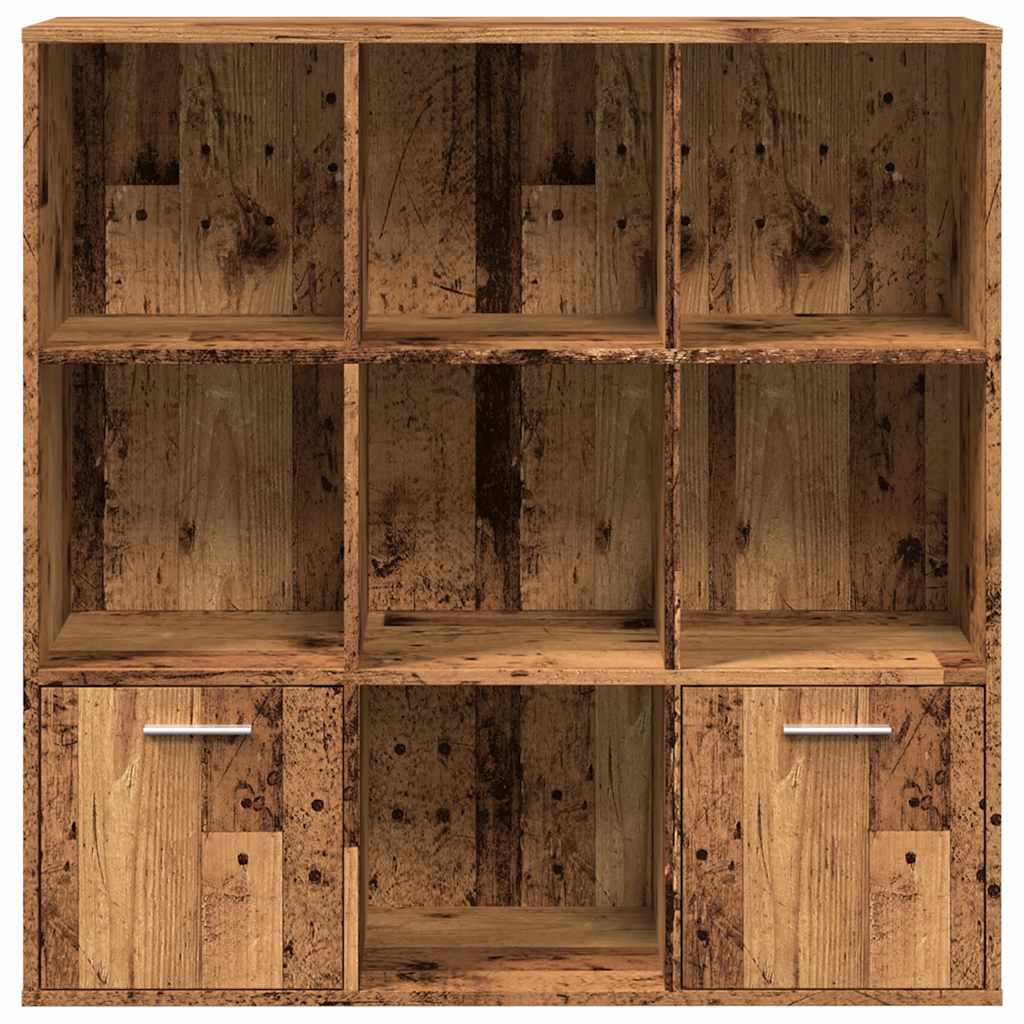 Book Cabinet Old Wood 98x29x97.5 cm Engineered Wood - Bargainia.com - 