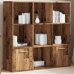 Book Cabinet Old Wood 98x29x97.5 cm Engineered Wood - Bargainia.com - 