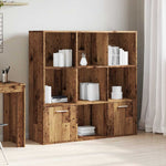 Book Cabinet Old Wood 98x29x97.5 cm Engineered Wood - Bargainia.com - 