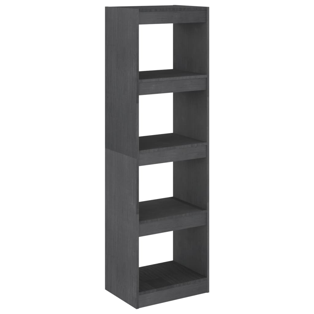 Book Cabinet Room Divider Grey 40x30x135.5 cm Pinewood - Bargainia.com - 