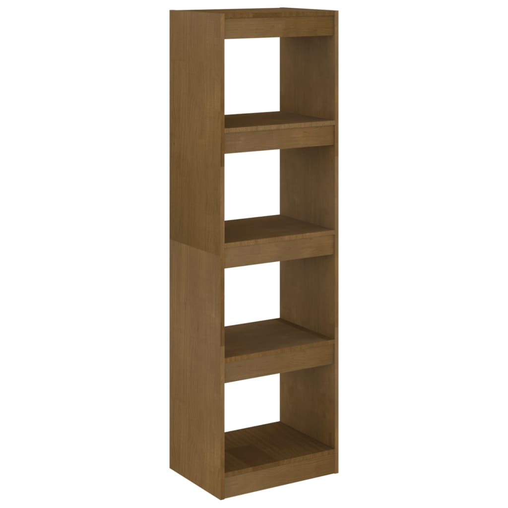 Book Cabinet Room Divider Honey Brown 40x30x135.5 cm Pinewood - Bargainia.com - 