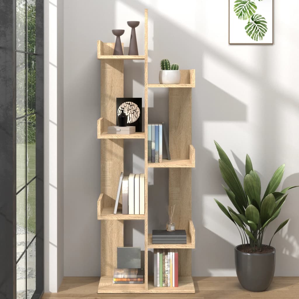 Book Cabinet Sonoma Oak 48x25.5x140 cm Engineered Wood - Bargainia.com - 8720286645925 - 808912
