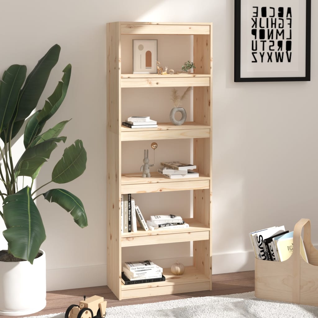 Book Cabinet/Room Divider 60x30x167.5 cm Solid Wood Pine - Bargainia.com - 8720286608739 - 808173