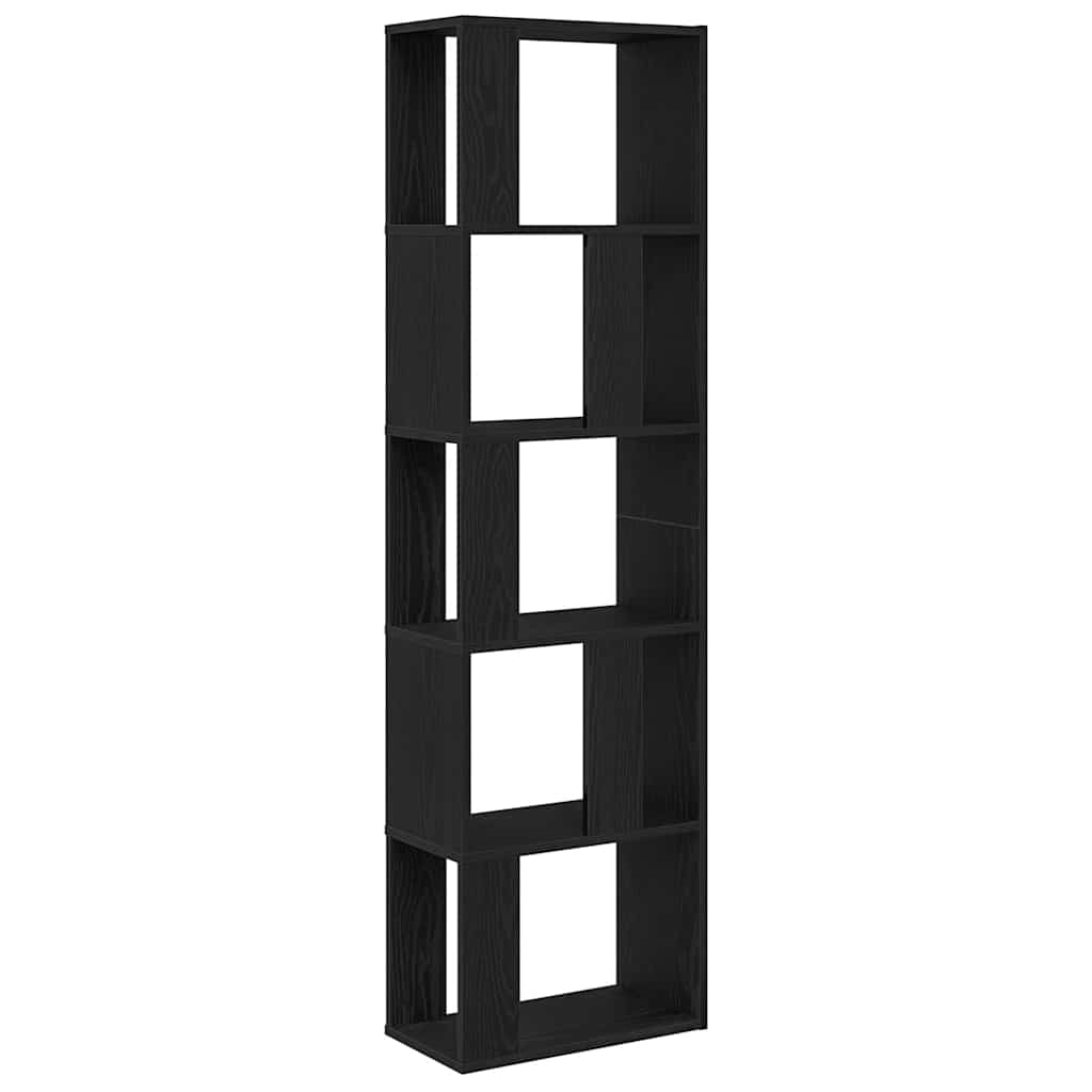 Book Cabinet/Room Divider Black Oak 45x24x159 cm Engineered Wood - Bargainia.com - 8721158768193 - 862400