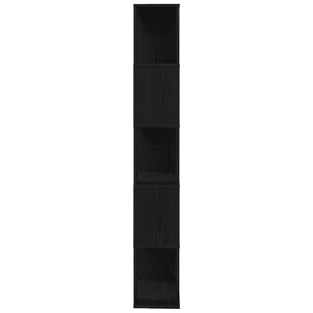 Book Cabinet/Room Divider Black Oak 45x24x159 cm Engineered Wood - Bargainia.com - 8721158768193 - 862400