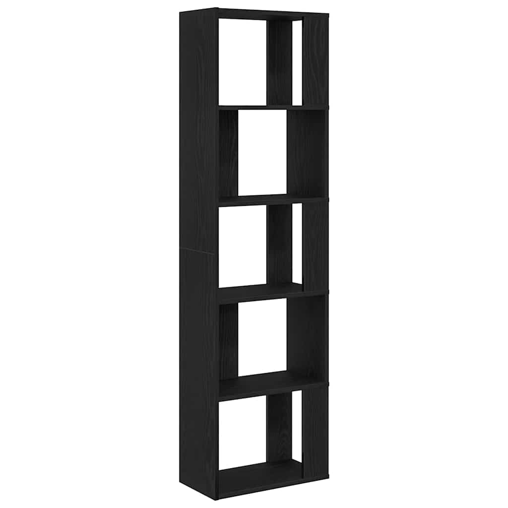 Book Cabinet/Room Divider Black Oak 45x24x159 cm Engineered Wood - Bargainia.com - 8721158768193 - 862400
