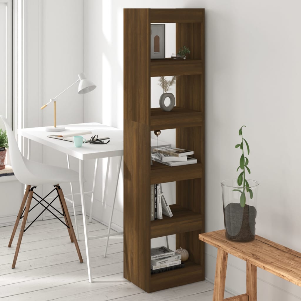 Book Cabinet/Room Divider Brown Oak 40x30x166 cm - Bargainia.com - 