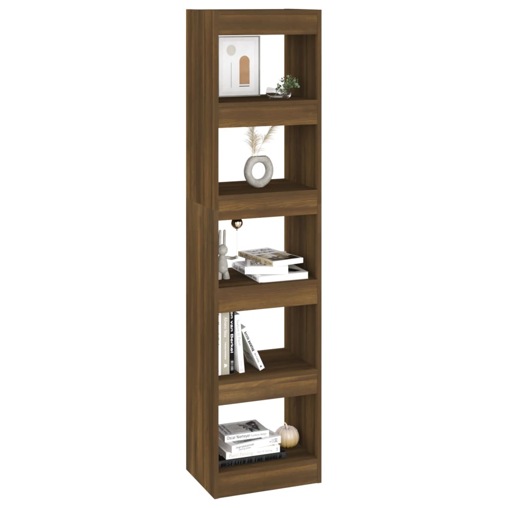 Book Cabinet/Room Divider Brown Oak 40x30x166 cm - Bargainia.com - 