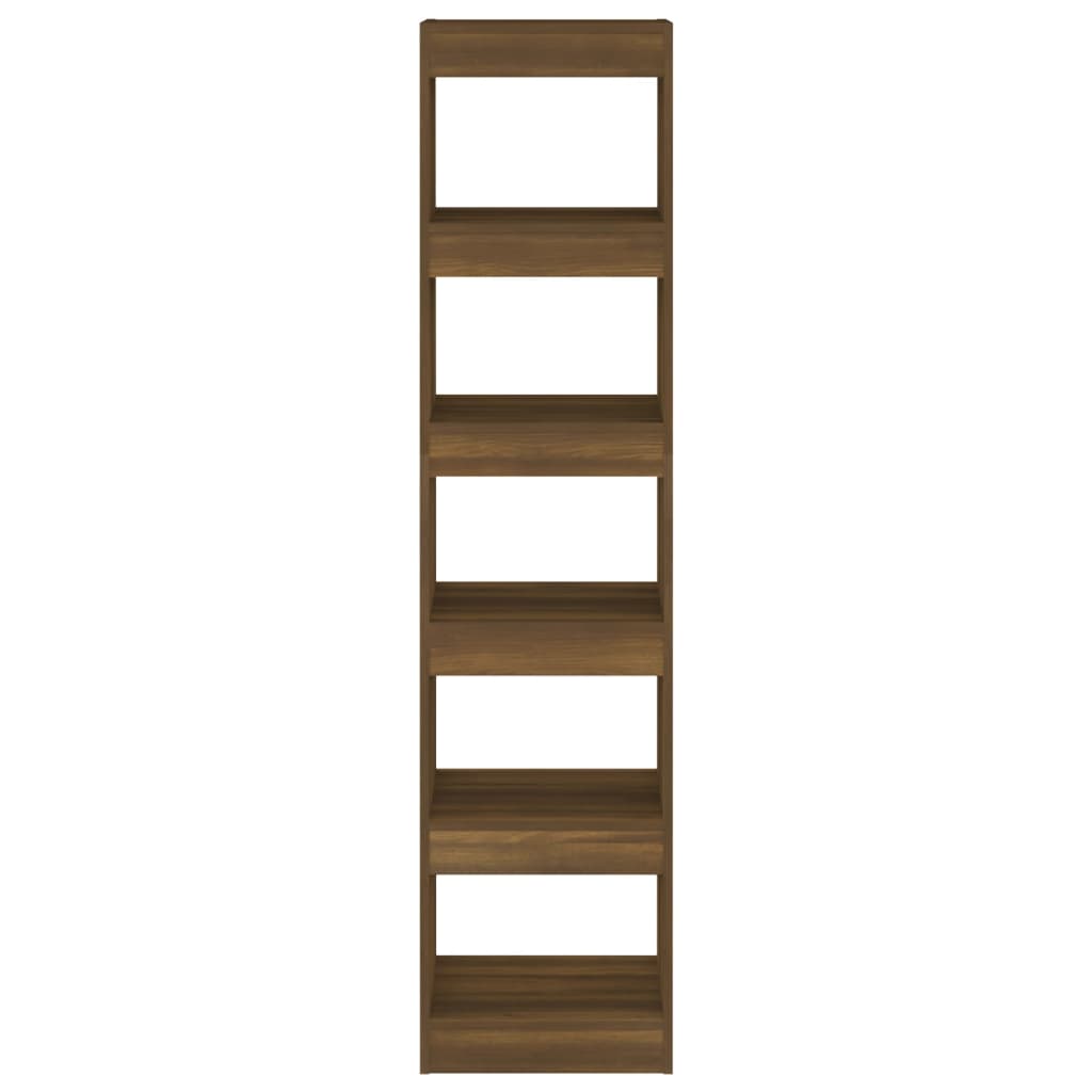 Book Cabinet/Room Divider Brown Oak 40x30x166 cm - Bargainia.com - 
