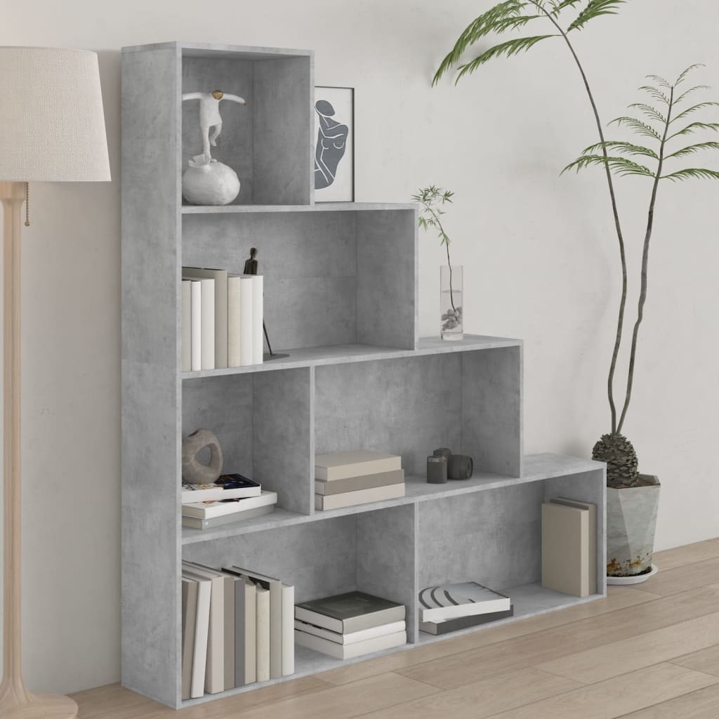 Book Cabinet/Room Divider Concrete Grey 155x24x160 cm Engineered Wood - Bargainia.com - 8719883786100 - 800661