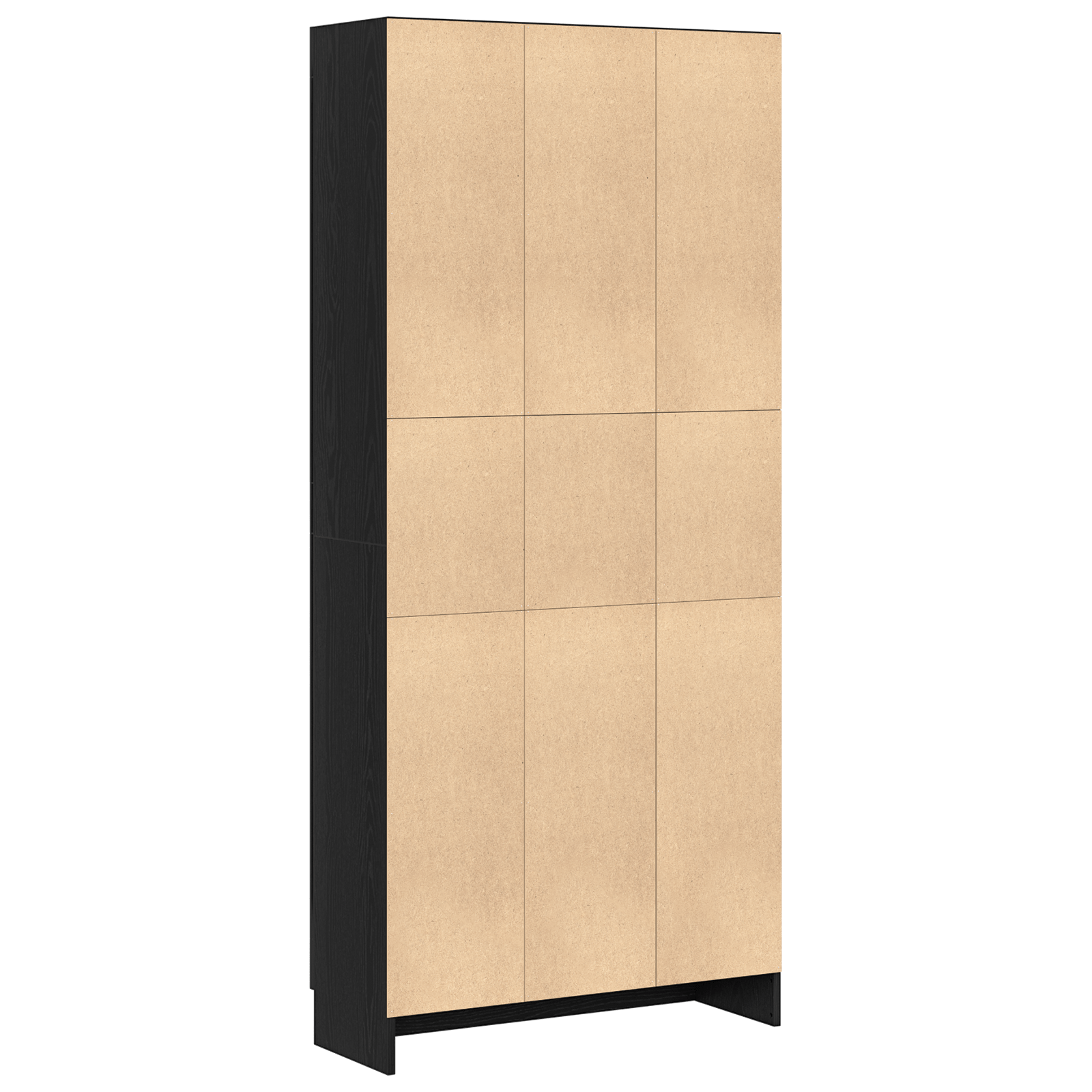 Book Cabinets - 2 Pack - Black Oak - 82.5 x 30.5 x 185 cm - Engineered Wood - Bargainia.com - 8721158782953 - 3329277