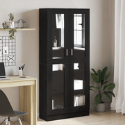 Book Cabinets - 2 Pack - Black Oak - 82.5 x 30.5 x 185 cm - Engineered Wood - Bargainia.com - 8721158782953 - 3329277