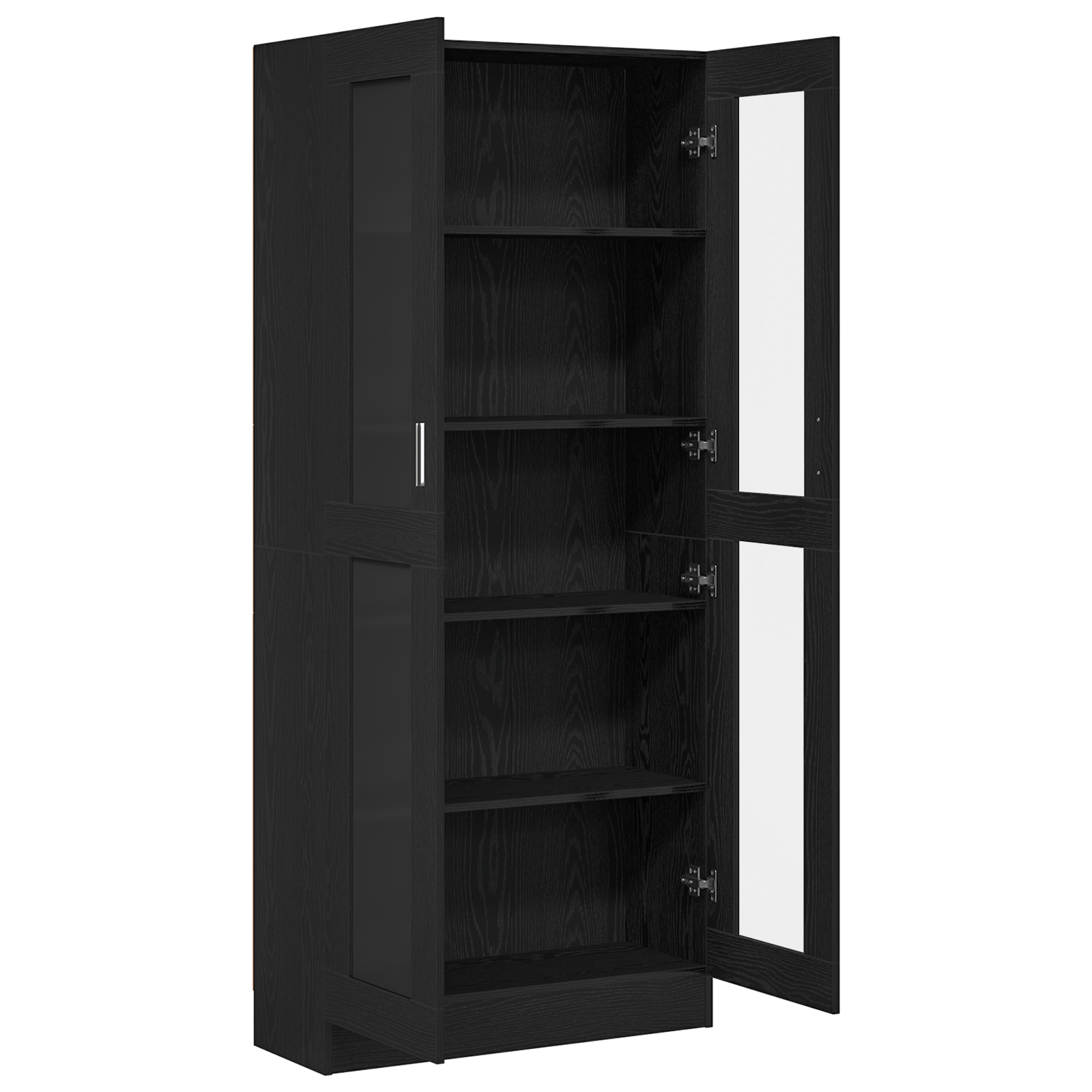 Book Cabinets - 2 Pack - Black Oak - 82.5 x 30.5 x 185 cm - Engineered Wood - Bargainia.com - 8721158782953 - 3329277