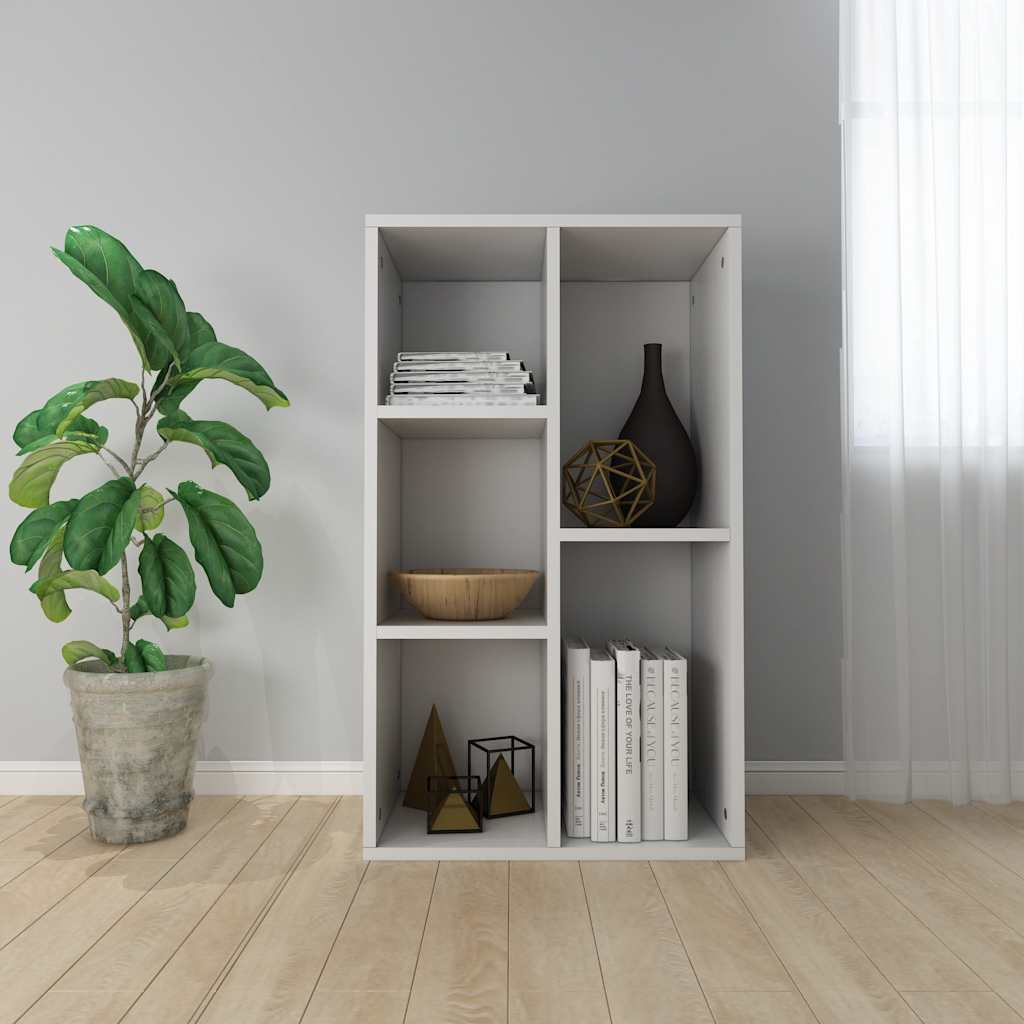 Book Cabinet/Sideboard White 50x25x80 cm Engineered Wood - Bargainia.com - 8719883673233 - 800162