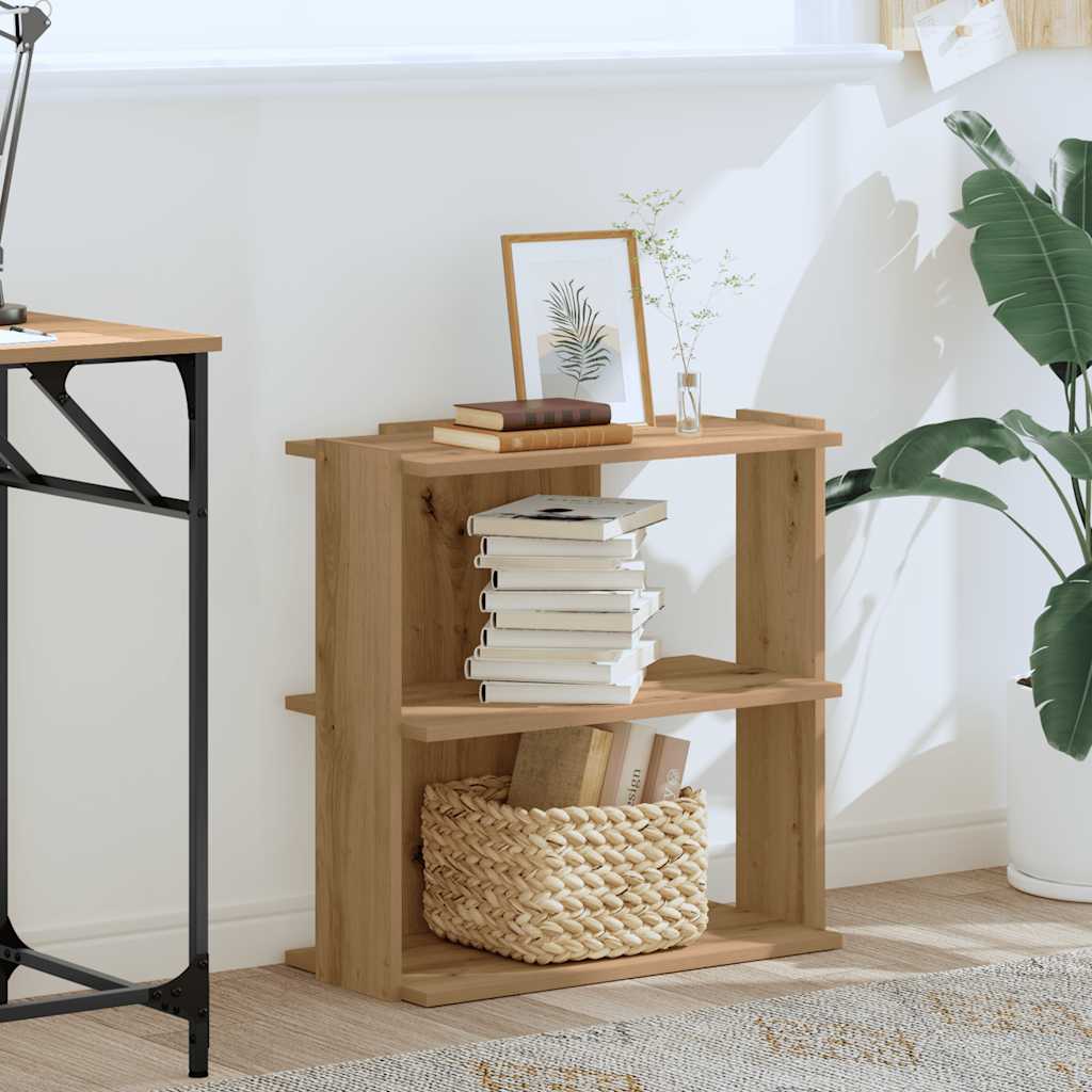 Bookcase 3 - Tier Artisan Oak 60x30x60 cm Engineered Wood - Bargainia.com - 8721158663689 - 860255