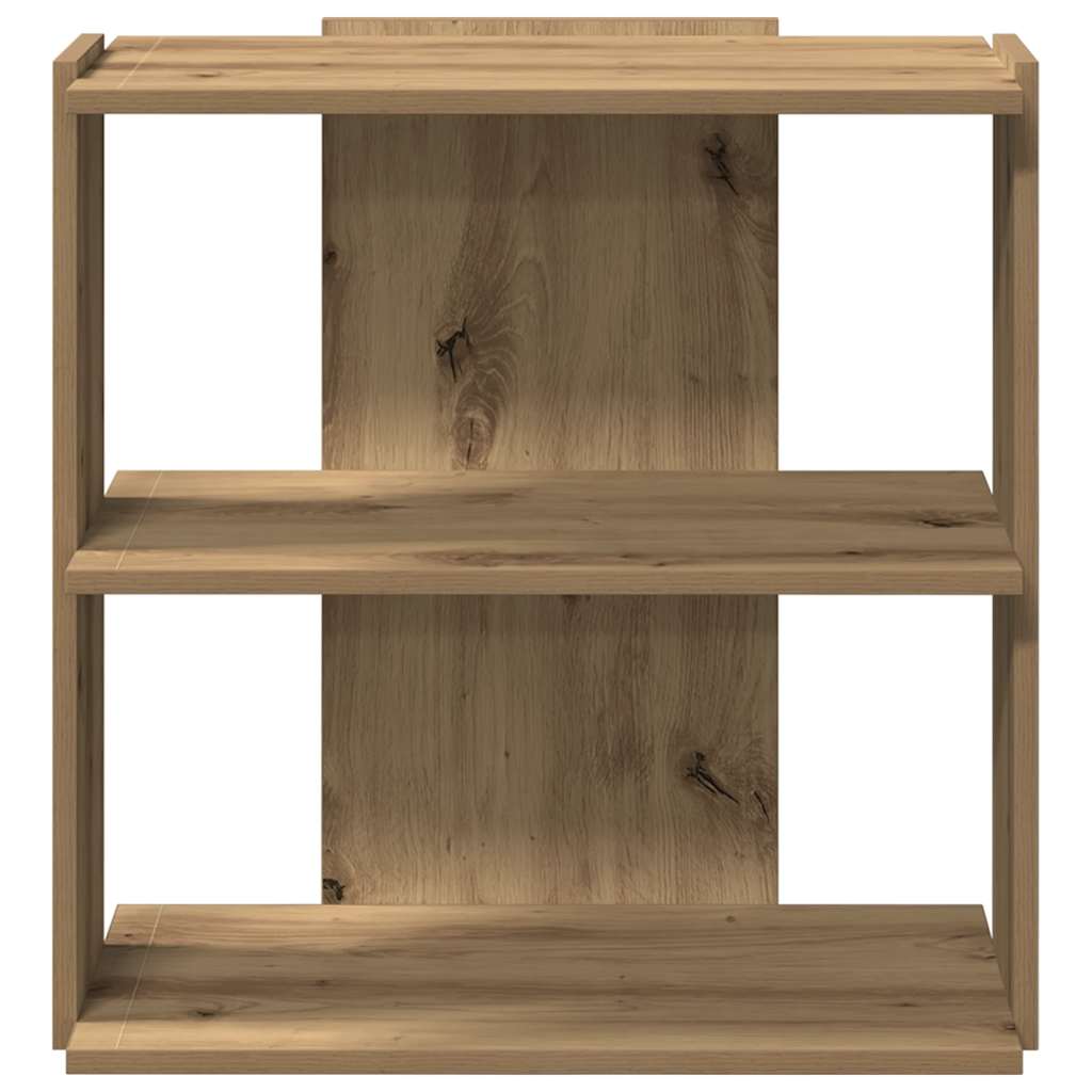 Bookcase 3 - Tier Artisan Oak 60x30x60 cm Engineered Wood - Bargainia.com - 8721158663689 - 860255