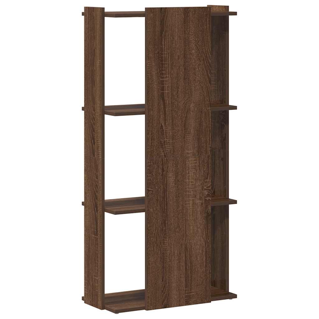 Bookcase 3 - Tier Brown Oak 60x30x120 cm Engineered Wood - Bargainia.com - 8721158663849 - 860271