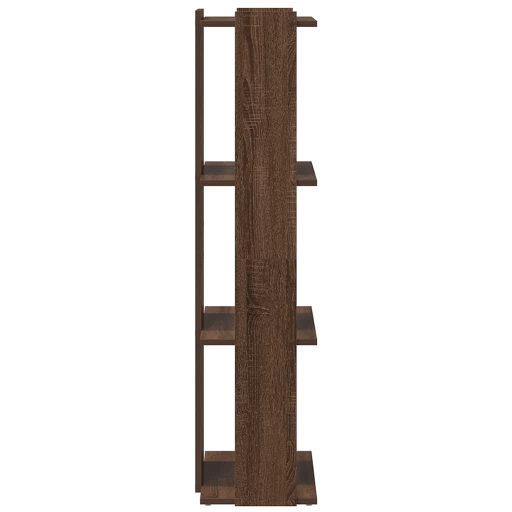 Bookcase 3 - Tier Brown Oak 60x30x120 cm Engineered Wood - Bargainia.com - 8721158663849 - 860271