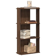 Bookcase 3 - Tier Brown Oak 60x30x120 cm Engineered Wood - Bargainia.com - 8721158663849 - 860271