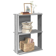 Bookcase 3 - Tier Grey Sonoma 60x30x80 cm Engineered Wood - Bargainia.com - 8721158663740 - 860261