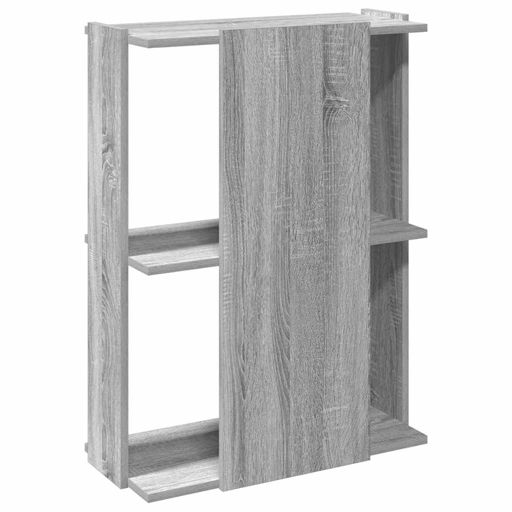 Bookcase 3 - Tier Grey Sonoma 60x30x80 cm Engineered Wood - Bargainia.com - 8721158663740 - 860261