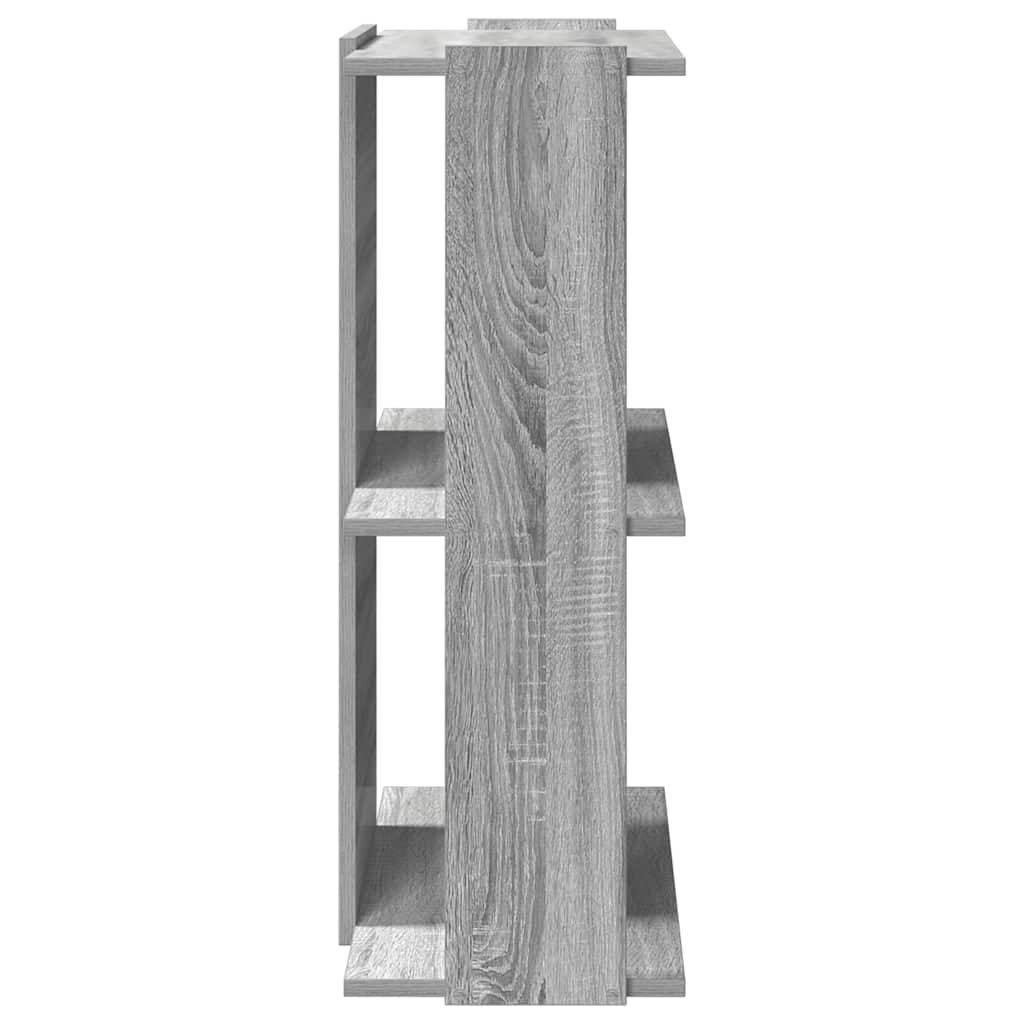 Bookcase 3 - Tier Grey Sonoma 60x30x80 cm Engineered Wood - Bargainia.com - 8721158663740 - 860261