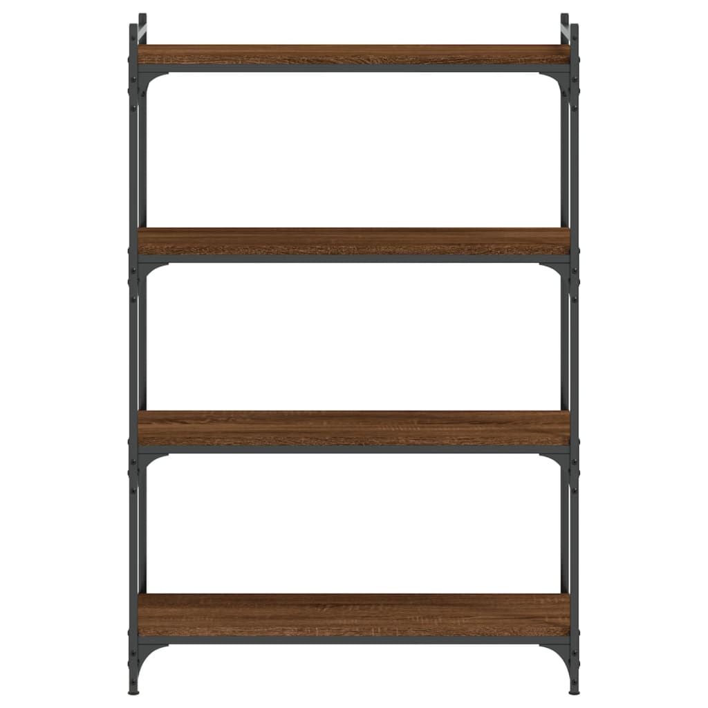 Bookcase 4 - Tier Brown Oak 80x30x120 cm Engineered Wood - Bargainia.com - 8721012194588 - 837676