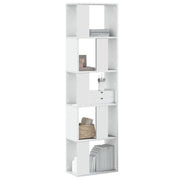 Bookcase 5 - Tier White 45x23.5x162.5 cm Engineered Wood - Bargainia.com - 8721102950377 - 852780
