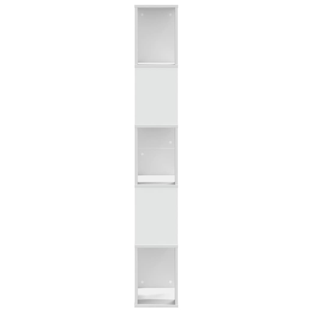 Bookcase 5 - Tier White 45x23.5x162.5 cm Engineered Wood - Bargainia.com - 8721102950377 - 852780