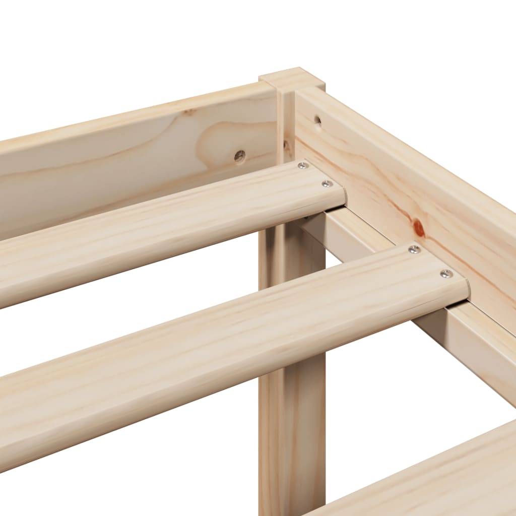 Bookcase Bed without Mattress 120x190 cm Small Double Solid Wood Pine - Bargainia.com - 8721158607485 - 3321961