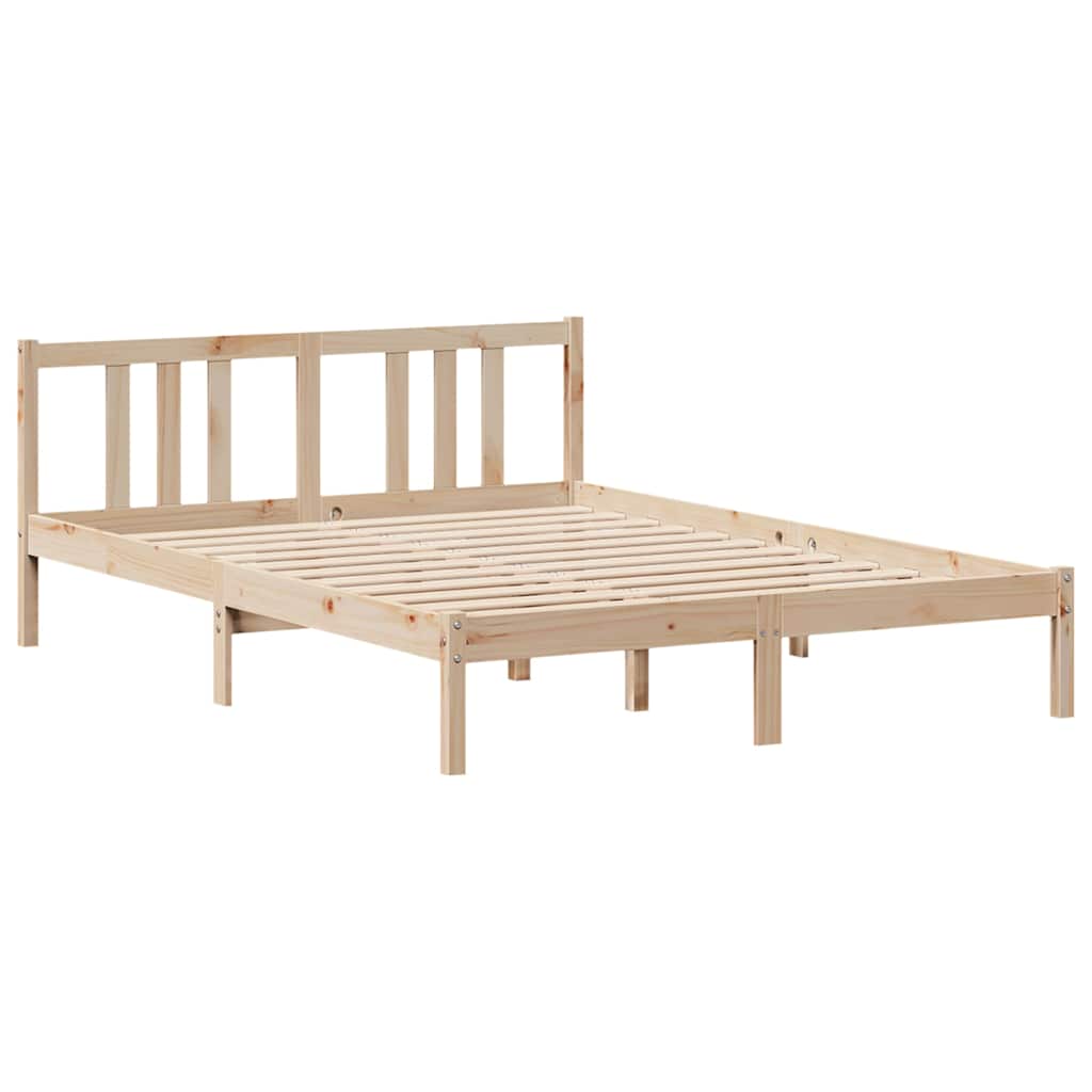Bookcase Bed without Mattress 120x200cm Solid Wood Pine - Bargainia.com - 8721158610669 - 3322279