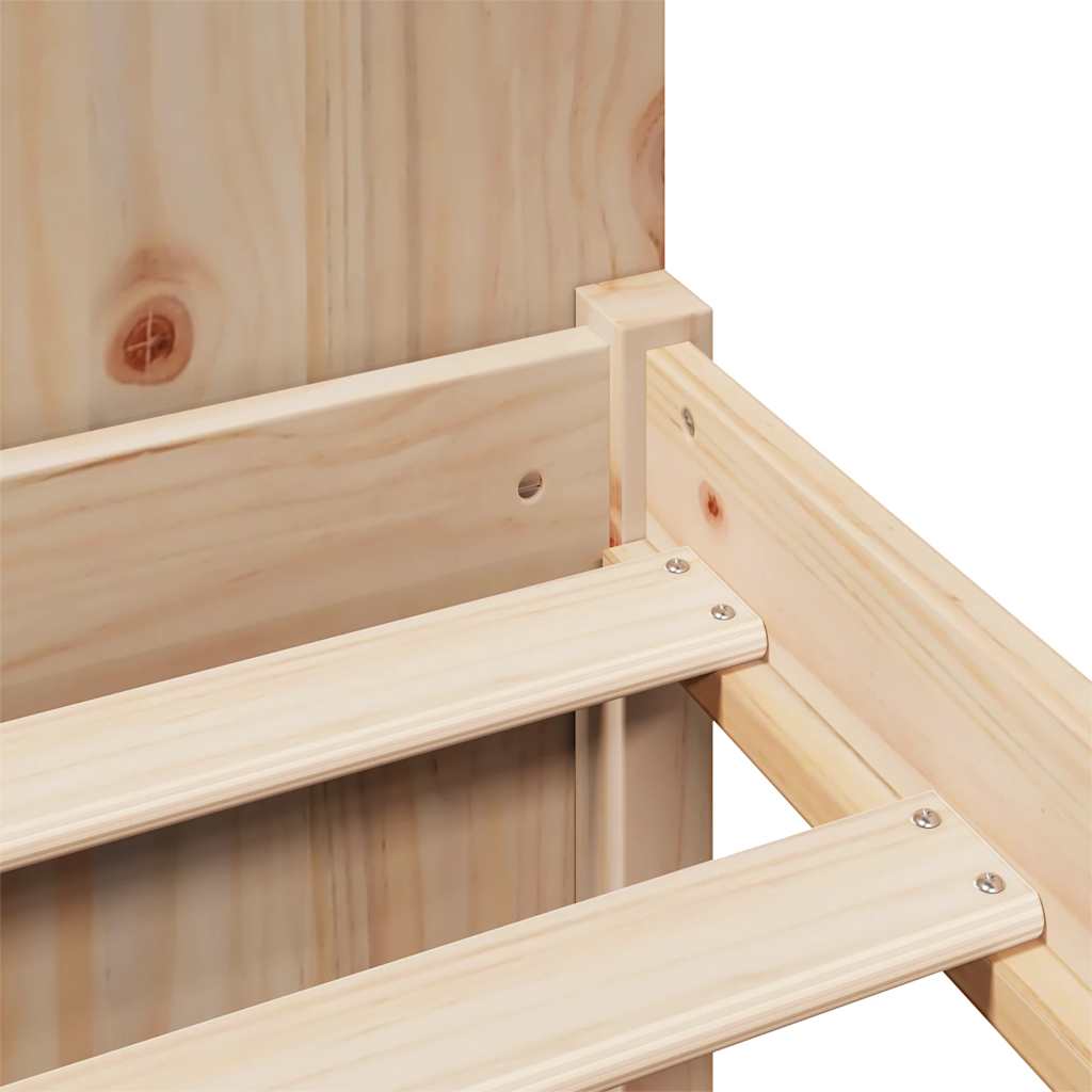 Bookcase Bed without Mattress 120x200cm Solid Wood Pine - Bargainia.com - 8721158610669 - 3322279