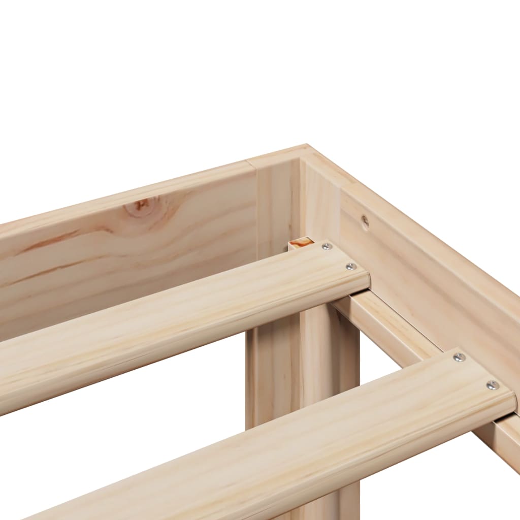 Bookcase Bed without Mattress 120x200cm Solid Wood Pine - Bargainia.com - 8721158614179 - 3322630