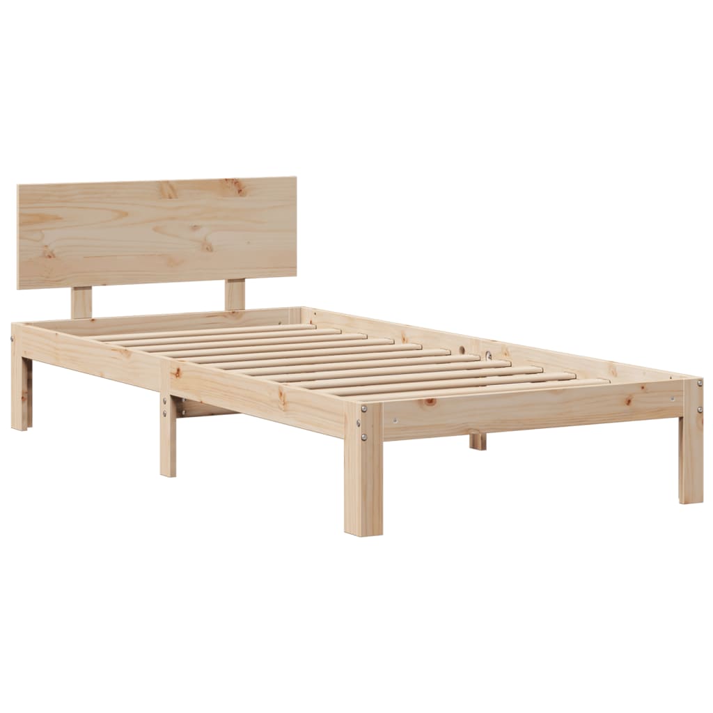 Bookcase Bed without Mattress 120x200cm Solid Wood Pine - Bargainia.com - 8721158614179 - 3322630