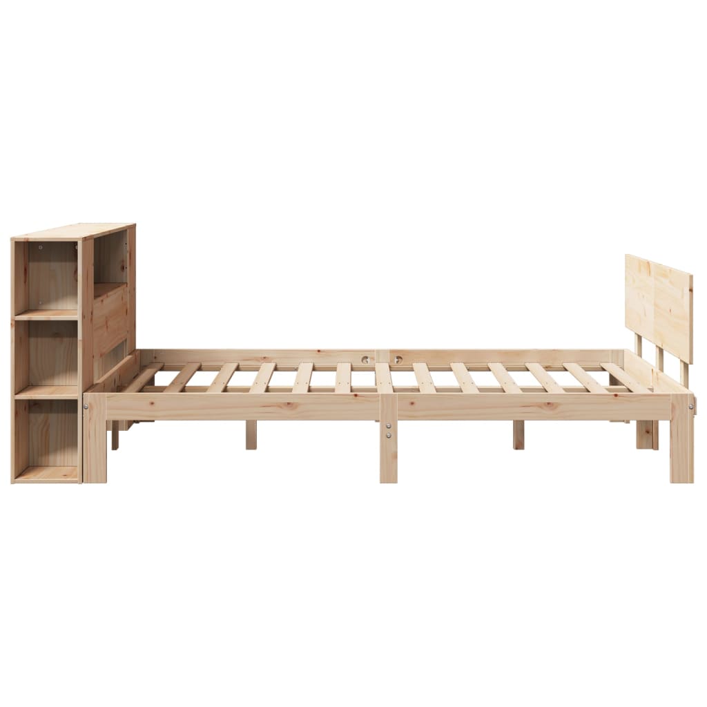 Bookcase Bed without Mattress 120x200cm Solid Wood Pine - Bargainia.com - 8721158614179 - 3322630