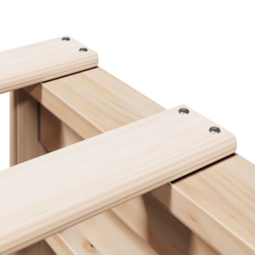 Bookcase Bed without Mattress 135x190 cm Double Solid Wood Pine - Bargainia.com - 8721158627704 - 3323983