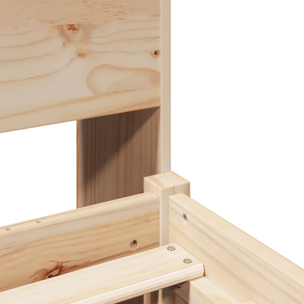 Bookcase Bed without Mattress 140x190 cm Solid Wood Pine - Bargainia.com - 8721158606785 - 3321891