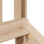 Bookcase Bed without Mattress 140x190 cm Solid Wood Pine - Bargainia.com - 